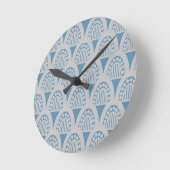 Art Deco Domes Runde Wanduhr (Winkel)