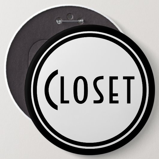 Art Deco Door Plaque Button (Vorne & Hinten)