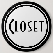 Art Deco Door Plaque Button (Vorderseite)