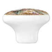 Art Deco  Dragonfly Butterfly Gold Gems Pearls Keramikknauf (Seitenansicht)