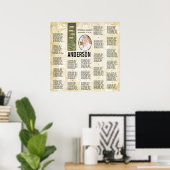 ART DECO Dragonfly Foto Hochzeitssattel Poster (Heimbüro)