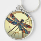 Art Deco Dragonfly Schlüsselanhänger (Vorne)