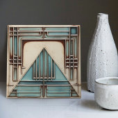 Art Deco Dreiecksgeometrie Fliese