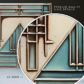 Art Deco Dreiecksgeometrie Fliese