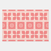 Art-Déco-Duo in rosa Designpapier Geschenkpapier Set (Vorderseite 2)