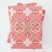 Art-Déco-Duo in rosa Designpapier Geschenkpapier Set (Beispiel)