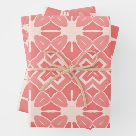 Art-Déco-Duo in rosa Designpapier Geschenkpapier Set (Beispiel)