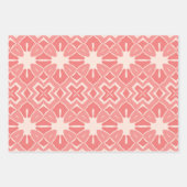 Art-Déco-Duo in rosa Designpapier Geschenkpapier Set (Vorderseite)