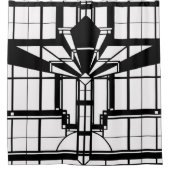 Art Deco Duschvorhang (Vorderseite)