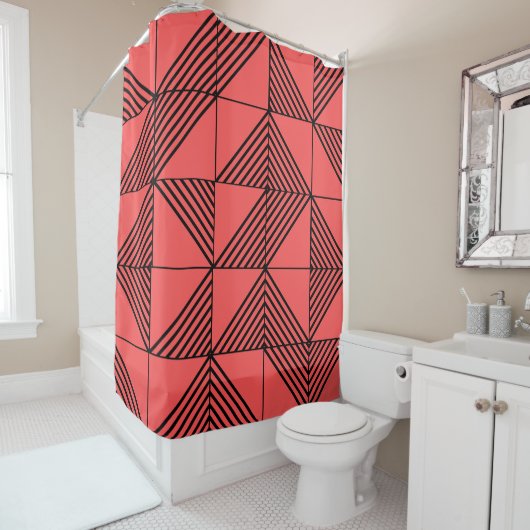 Art Deco Duschvorhang (Beispiel)