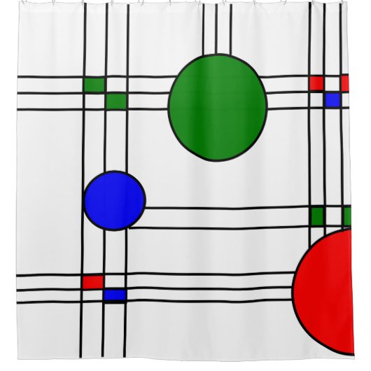 Art Deco  Duschvorhang (Vorderseite)