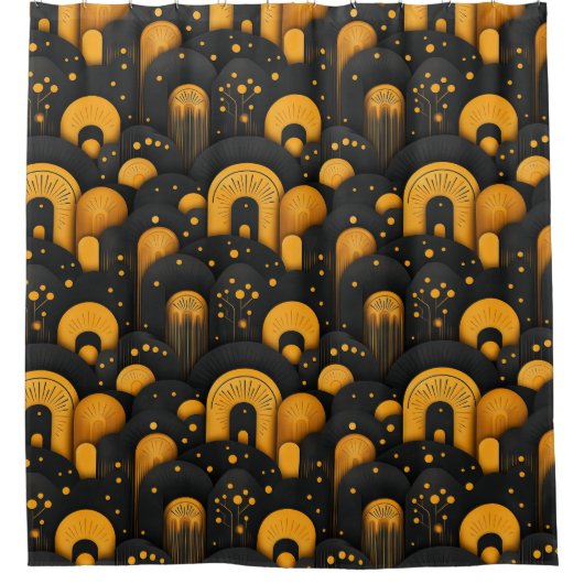 Art Deco Duschvorhang (Vorderseite)