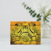 Art Deco Eagle Stone Postkarte (Stehend Vorderseite)