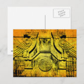 Art Deco Eagle Stone Postkarte (Vorne/Hinten)