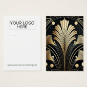 Art Deco Earring Display Card (Vorne & Hinten)