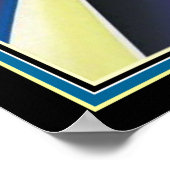 Art Deco "Egyptian Pyramids" 16 x 20 Print Poster (Ecke)