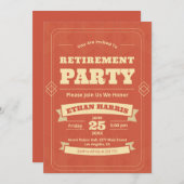 Art Deco Einfache Bezahlung Einladung (Vorne/Hinten)