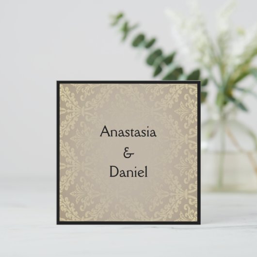 Art Deco Einladung (Stehend Vorderseite)