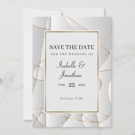 Art Deco Einladung (Vorderseite)