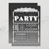 Art-Deco-Einladung - Gatsby-Stil - Benutzerdefinie Einladung (Vorne/Hinten)