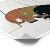 Art-Deco-Elefanten Poster (Ecke)