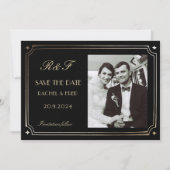 Art Deco Elegant Black Gold 20 (Vorderseite)