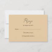 Art Deco Elegant Gold Frame Black RSVP Karte (Vorderseite)