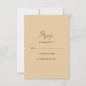 Art Deco Elegant Gold Frame RSVP Karte (Vorderseite)