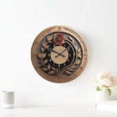 Art Deco elegant Große Wanduhr (Zuhause)