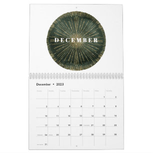 Art Deco Elegant Volles Jahr Kalender