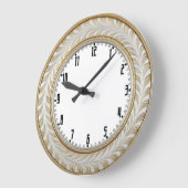 Art Deco Elegant Wall Große Wanduhr (Winkel)