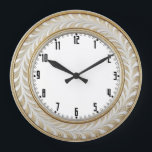 Art Deco Elegant Wall Große Wanduhr<br><div class="desc">Great clock design. You will love it like others. Be free to use this design for other product you like or to customize and add your text. Follow me for more. Thank you. Have a nice day.</div>
