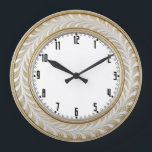 Art Deco Elegant Wall Große Wanduhr<br><div class="desc">Great clock design. You will love it like others. Be free to use this design for other product you like or to customize and add your text. Follow me for more. Thank you. Have a nice day.</div>