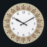 Art Deco Elegant Wall Große Wanduhr<br><div class="desc">Great clock design. You will love it like others. Be free to use this design for other product you like or to customize and add your text. Follow me for more. Thank you. Have a nice day.</div>