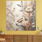 Art Deco: Elegante Botanicals und geometrische Lux Leinwanddruck (Insitu (Wohnzimmer))