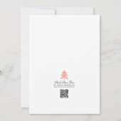 Art Deco Elegante Classic Gold Frame Black Wedding Einladung (Rückseite)