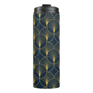 Art Deco Elegante: Fanmotive Thermosbecher