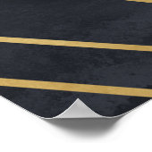 Art Deco Elegante: Geometrischer Glamour Poster (Ecke)