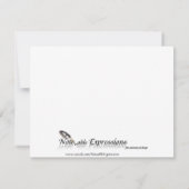 Art Deco Elegante Schwarz und Weiß Save the Date (Rückseite)