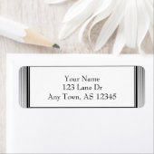 Art Deco Elegante Schwarz-Weiß-Streifen (Insitu)