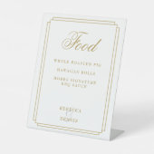 Art Deco Elegante Sockelschild (Vorderseite)