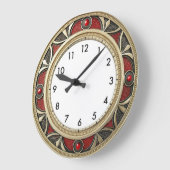 Art Deco Elegante Wand Große Wanduhr (Winkel)