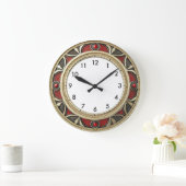 Art Deco Elegante Wand Große Wanduhr (Zuhause)
