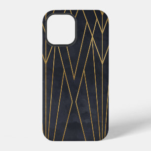 Art Deco Eleganz: Geometrischer Glamour iPhone 12 Hülle