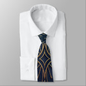 Art Deco Eleganz Krawatte (Gebunden)
