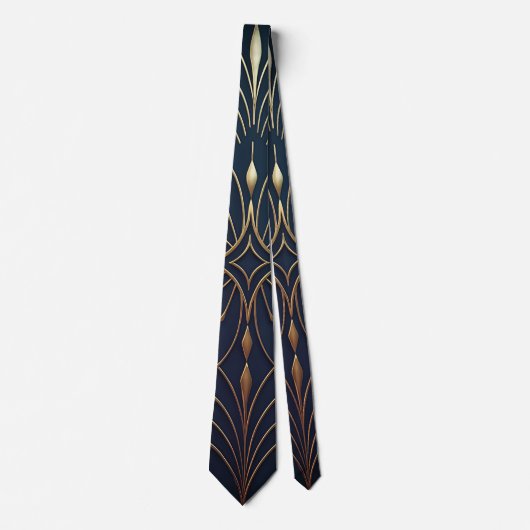 Art Deco Eleganz Krawatte (Vorderseite)