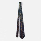 Art Deco Eleganz Krawatte (Rückseite)