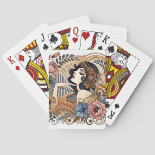 Art Deco Eleganz Spielkarten