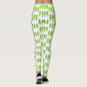 Art Deco-Element in hellgrünen Leggings (Rückseite)
