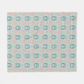 Art-Deco-Elemente Fleecedecke (Vorderseite (Horizontal))